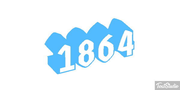 1864 Efecto de texto