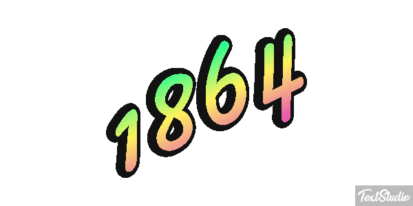 1864 Efecto de texto