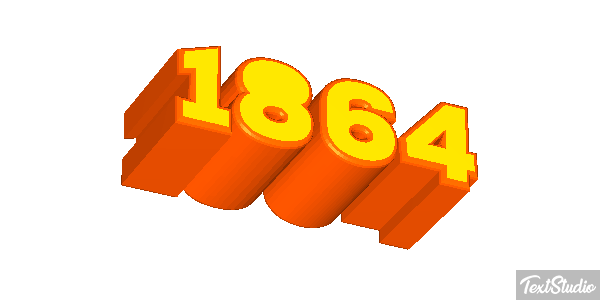 1864 Efecto de texto