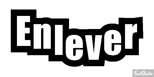 Enlever Tekst effect