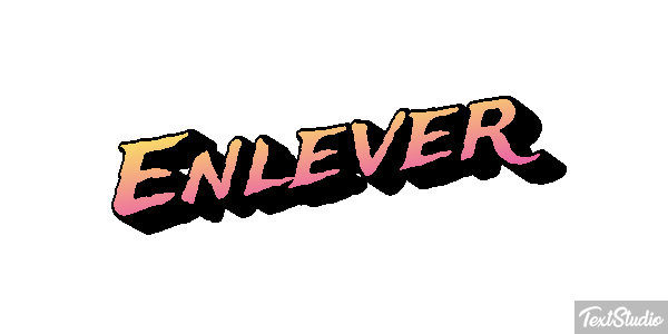 Enlever Tekst effect