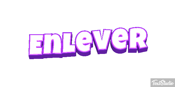 Enlever Tekst effect