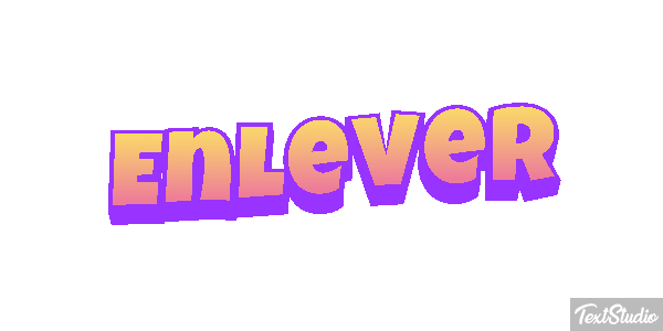 Enlever Tekst effect