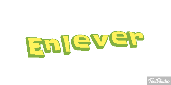 Enlever Tekst effect