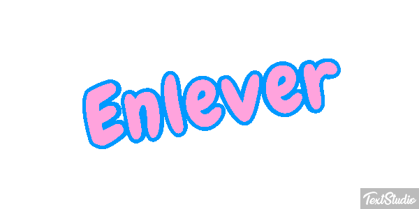 Enlever Tekst effect