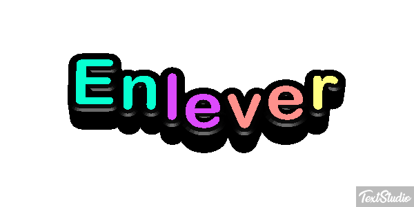 Enlever Tekst effect
