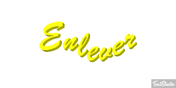 Enlever Tekst effect