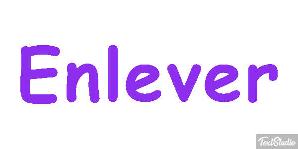 Enlever Tekst effect