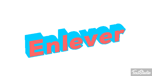 Enlever Tekst effect