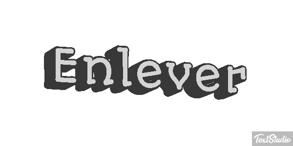Enlever Tekst effect