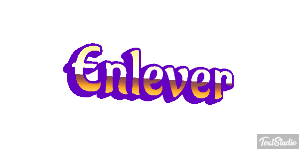 Enlever Tekst effect