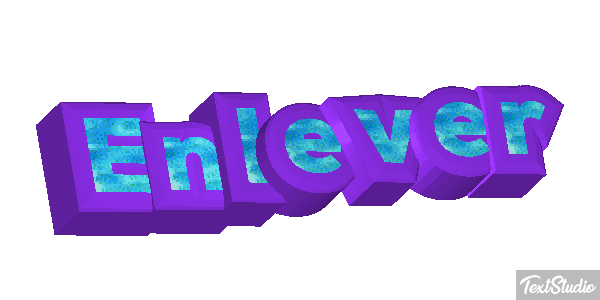 Enlever Tekst effect
