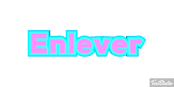 Enlever Tekst effect