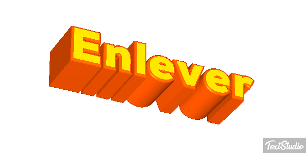 Enlever Tekst effect