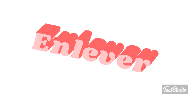 Enlever Tekst effect