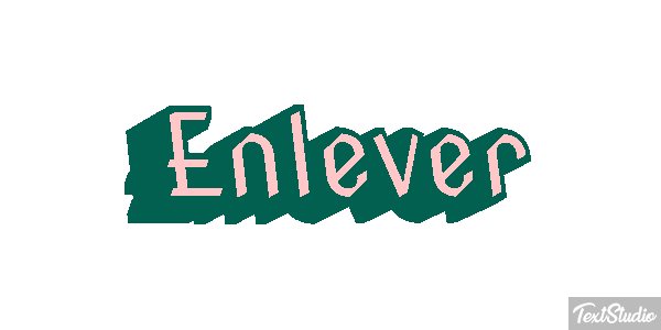 Enlever Tekst effect