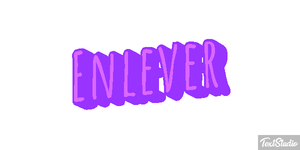 Enlever Tekst effect