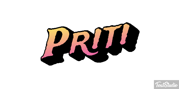 Priti Texteffekt