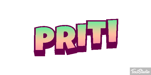 Priti Texteffekt
