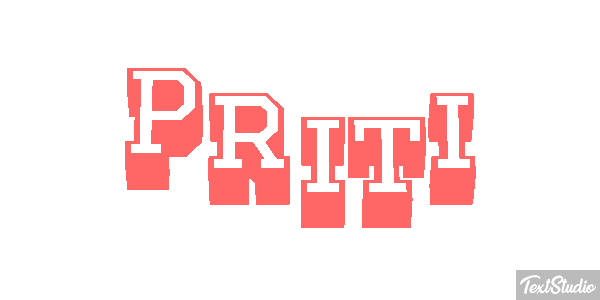 Priti Texteffekt