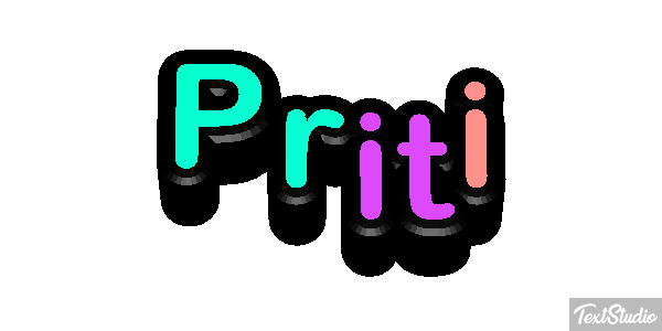 Priti Texteffekt