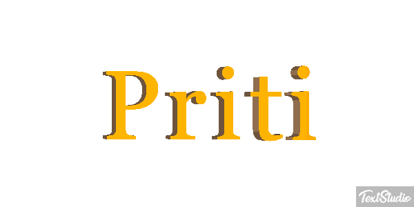 Priti Texteffekt
