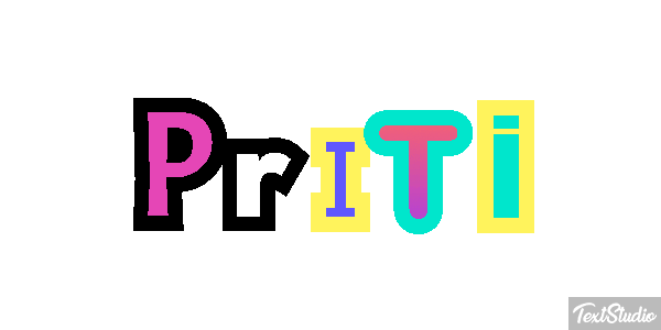Priti Texteffekt