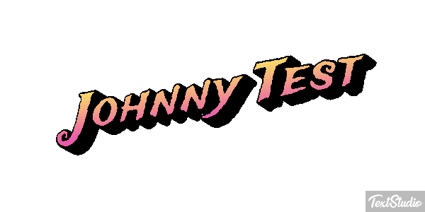 Johnny Test Effet de texte