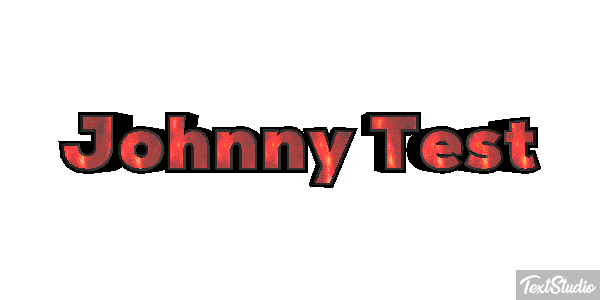 Johnny Test Effet de texte