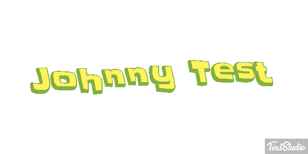 Johnny Test Effet de texte