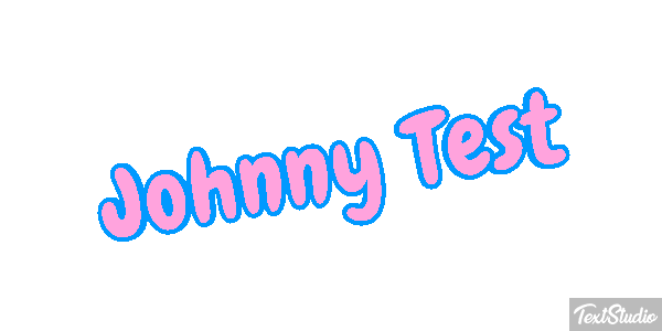 Johnny Test Effet de texte
