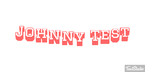 Johnny Test Effet de texte