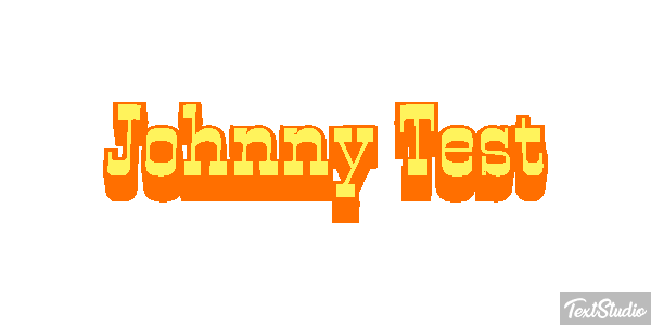 Johnny Test Effet de texte