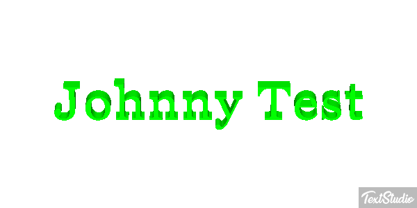 Johnny Test Effet de texte