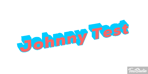 Johnny Test Effet de texte