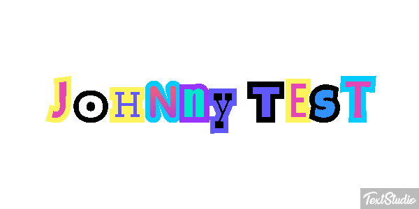 Johnny Test Effet de texte