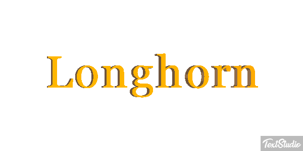 Longhorn Efekt tekstowy