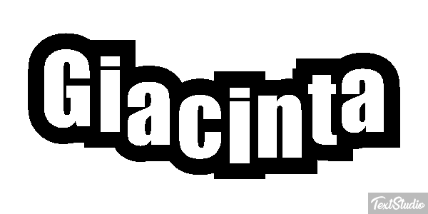 Giacinta Effetto testo