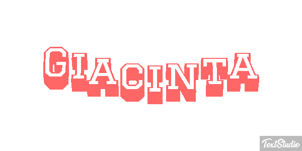 Giacinta Effetto testo