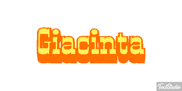 Giacinta Effetto testo