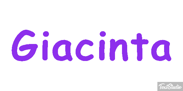 Giacinta Effetto testo