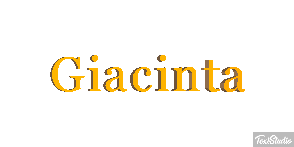 Giacinta Effetto testo