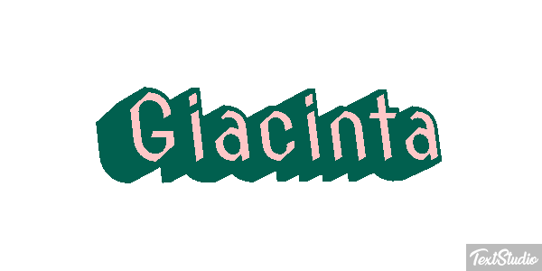 Giacinta Effetto testo