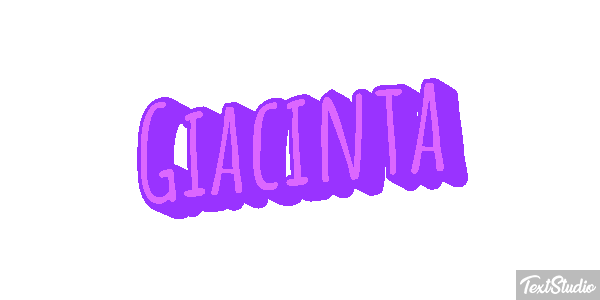 Giacinta Effetto testo