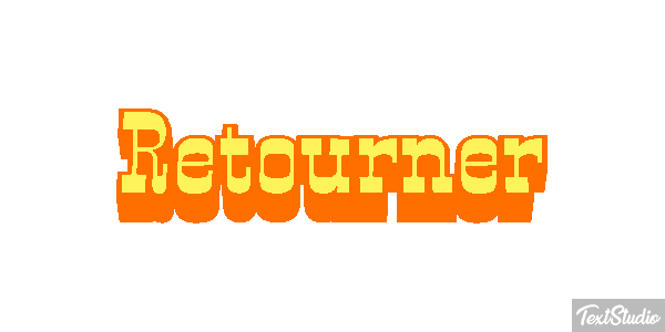 Retourner Effet de texte