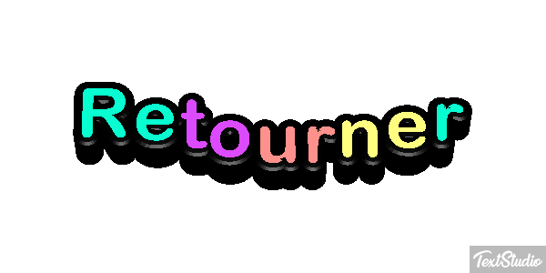 Retourner Effet de texte