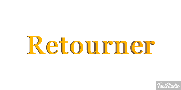 Retourner Effet de texte