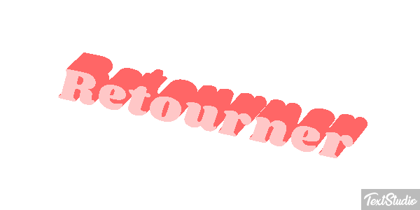 Retourner Effet de texte