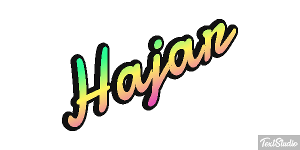 Hajar テキスト効果