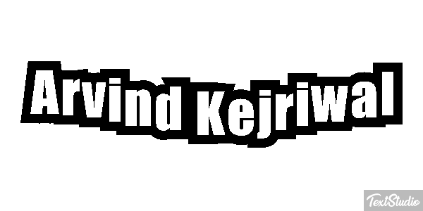 Arvind Kejriwal Texteffekt